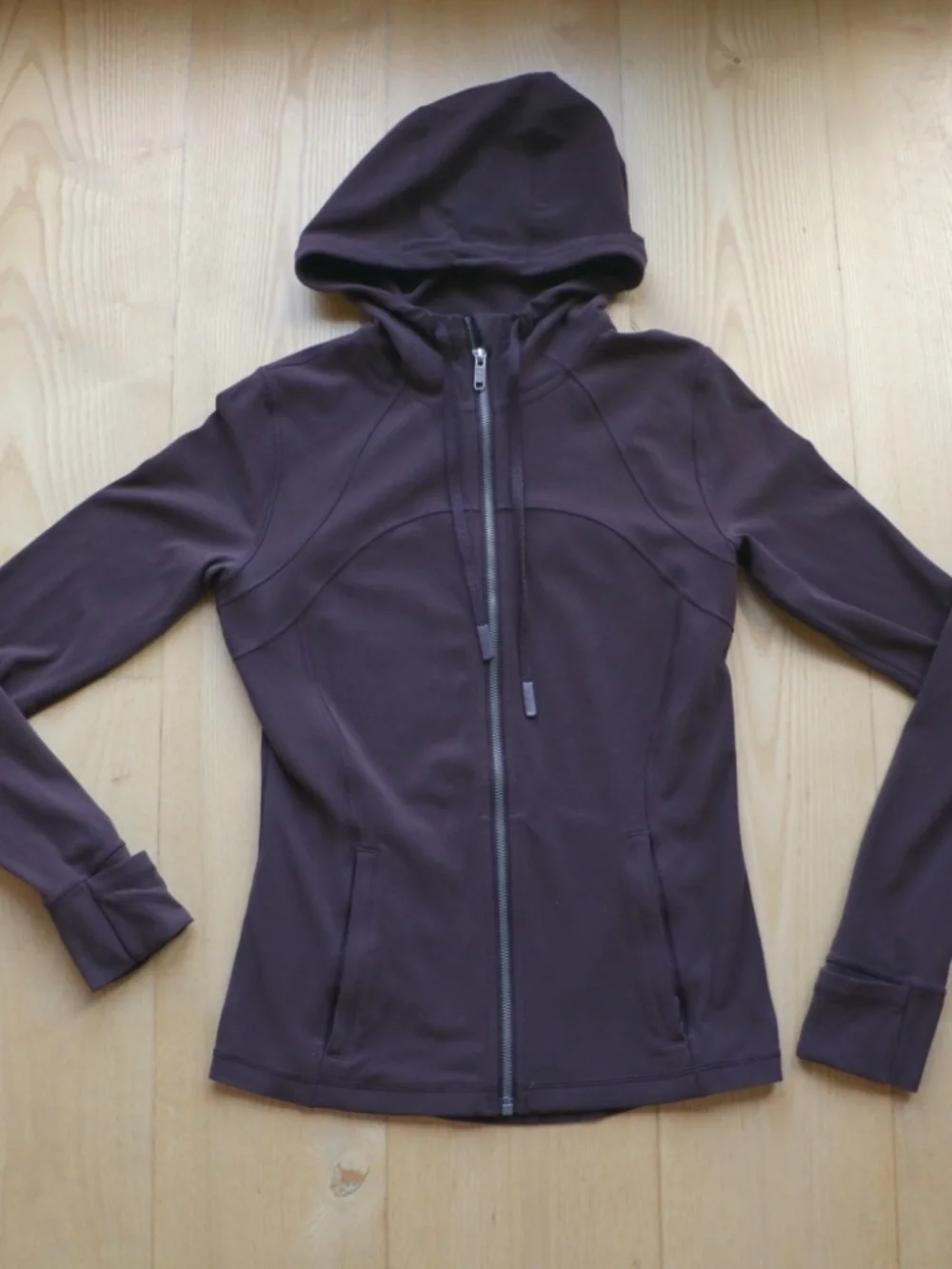 Hooded Define Nulu jacket | Black Satin